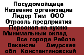 Посудомойщица › Название организации ­ Лидер Тим, ООО › Отрасль предприятия ­ Персонал на кухню › Минимальный оклад ­ 14 000 - Все города Работа » Вакансии   . Амурская обл.,Константиновский р-н